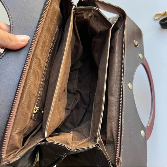 ROMA Vintage Leather Suede Handbag - Picture 7 of 11